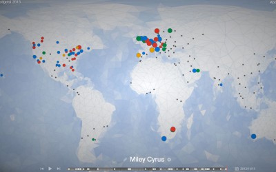 Mapa de Google Zeitgeist con lo más buscado en el 2013