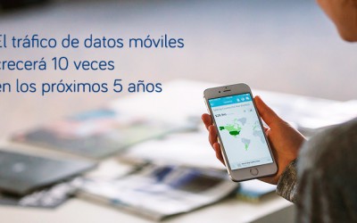 El tráfico de datos móviles crecerá 10 veces en los próximos 5 años